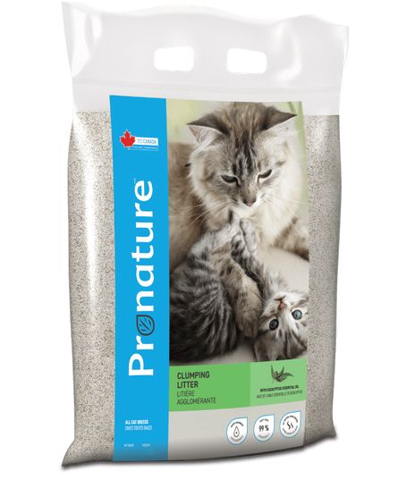 Pronature Clumping Litter with Eucalyptus Essential Oil Cat 1X18KG