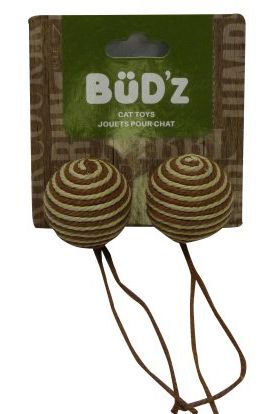 Bud-Z Ball w Cord Cat Toy 1.5in