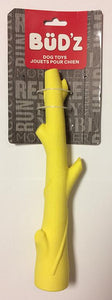 Bud’z Rubber Foam Branch Yellow Dog Toy 11in KB Depot Express 