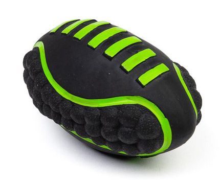 Bud-Z Latex Futuristic Football Squeakr Blue Dog 6IN