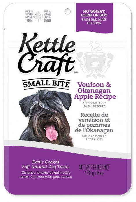 Kettle Craft Venison and Okanagan Apple Small Bite Dog 1X170G