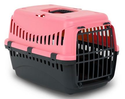 Bergamo Gipsy Large Plastic Door Pet Carrier Coral 58x38x38cm