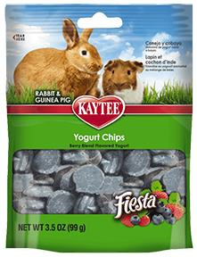 Kaytee Mixed Berry Flavour Yogurt Chips Rabbit Guinea Pig 3.5oz Small Animal Supplies Lei's Pet 