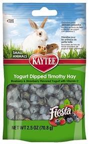 Fiesta Blueberry and Strawberry Yogurt Dipped Timothy Hay 2.5oz KB Depot Express 