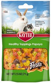 Kaytee Fiesta Healthy Toppings Papaya Treat 2.5oz KB Depot Express 