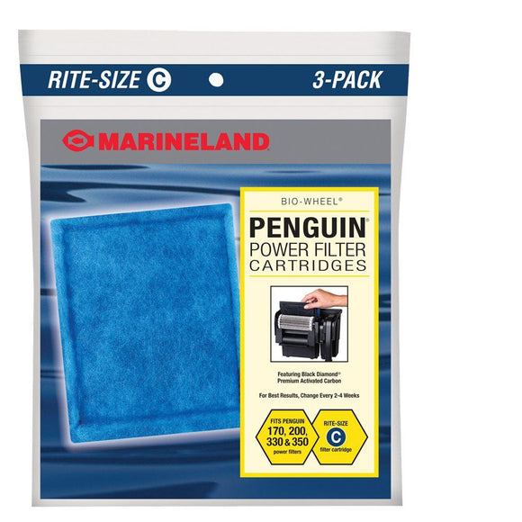 Rite-Size Marineland Penguin Power C Filter Cartridge 3-Pack Aquatic Pet Science 