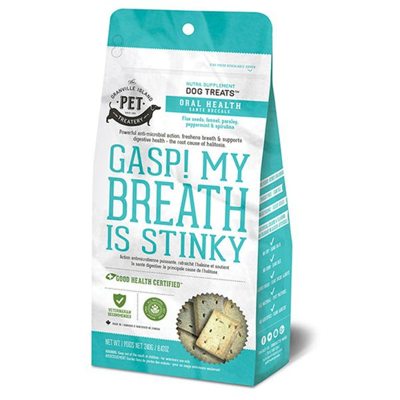 Granville Oral Health Treats Gasp My Breath is Stinky Dog Treats 1X240G
