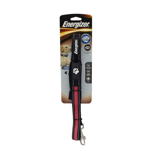 Energizer Blaze USB Dog Leash 4' - Red Dog Supplies Energizer 