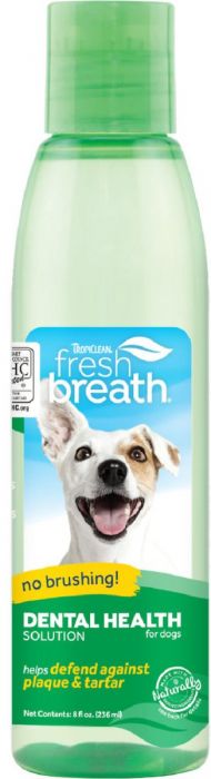 TropiClean Fresh Breath Dental Health Solution for Dogs Dog 1X1PC 8oz