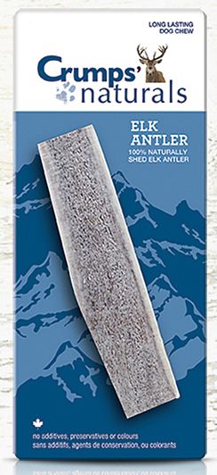 Crumps Medium Split Elk Antler Dog Treat Natural Flavour