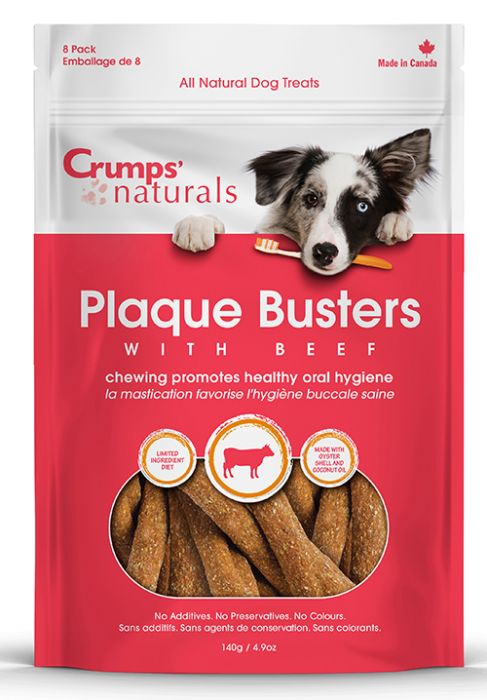 Crumps Plaque Busters with Beef Dog 8PC