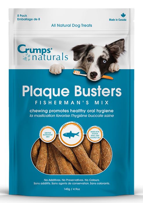 Crumps Plaque Busters with Fish Dog 8PC