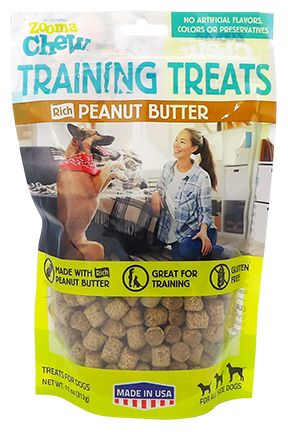 Zooma Chew Peanut Butter Training Treats Dog Treats 11oz