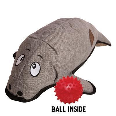 Snugarooz Murray the Manatee with Rubber Spikey Ball Dog 21in