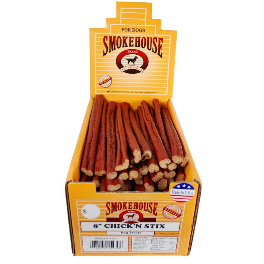 SmokeHouse Chicken Stix Box 60ct Dog Food Smokehouse 