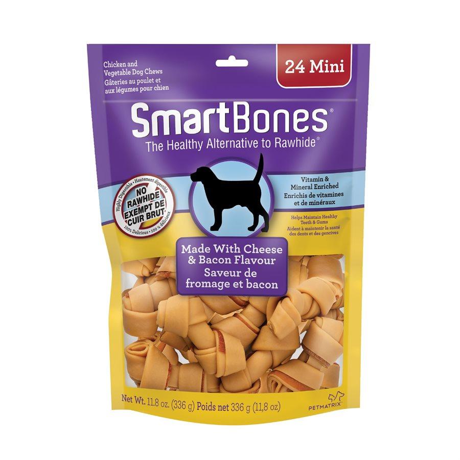 Spectrum SmartBones Bacon & Cheese Mini 24 Pack Dog Supplies Spectrum Brands 