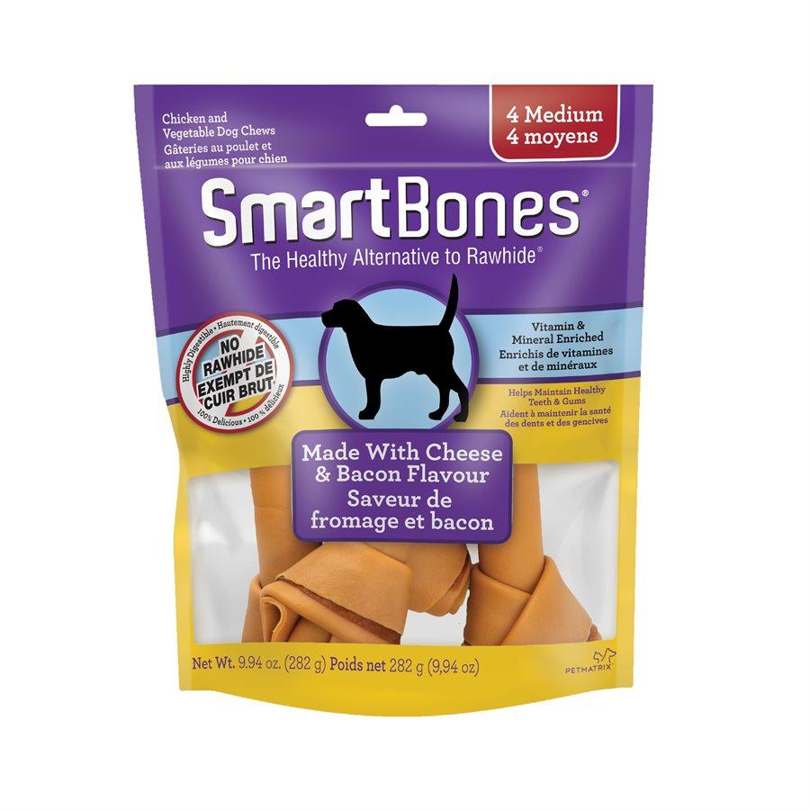 Spectrum SmartBones Bacon & Cheese Medium 4 Pack Dog Supplies Spectrum Brands 