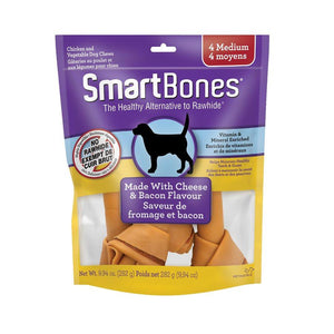 Spectrum SmartBones Bacon & Cheese Medium 4 Pack Dog Supplies Spectrum Brands 