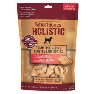 Spectrum SmartBones Holistic Grain Free Mini 16 Pack Dog Supplies Spectrum Brands 