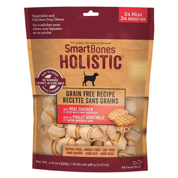 Spectrum SmartBones Holistic Grain Free Mini 24 Pack Dog Supplies Spectrum Brands 