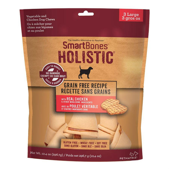 Spectrum SmartBones Holistic Grain Free Large 3 Pack Dog Supplies Spectrum Brands 