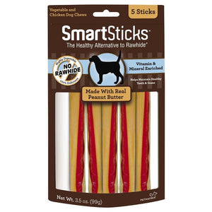 Spectrum Smart Sticks Peanut Butter 5 Pack Dog Food Spectrum Brands 