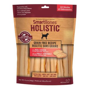 Spectrum SmartBones Holistic Grain Free Sticks 10 Pack Dog Supplies Spectrum Brands 