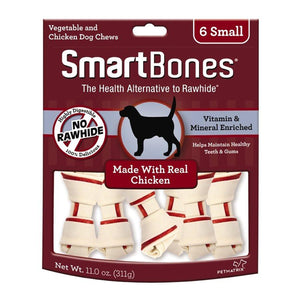 Spectrum Smart Bones Chicken Small 6 Pack Dog Food Spectrum Brands 