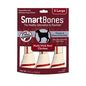 Spectrum Smart Bones Chicken Large 3 Pack Dog Food Spectrum Brands 