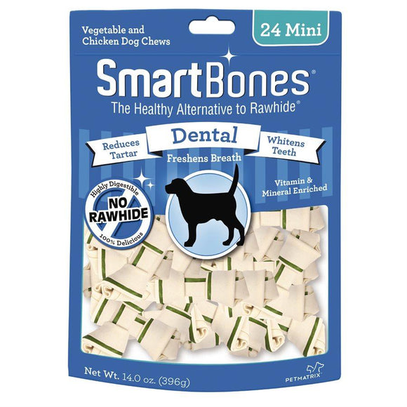 Spectrum Smart Bones Dental Mini 24 Pack Dog Food Spectrum Brands 