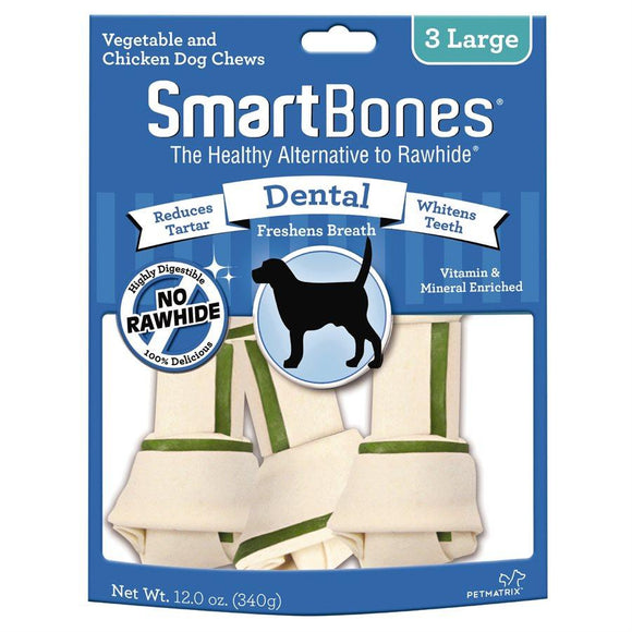 Spectrum Smart Bones Dental Large 3 Pack Dog Food Spectrum Brands 