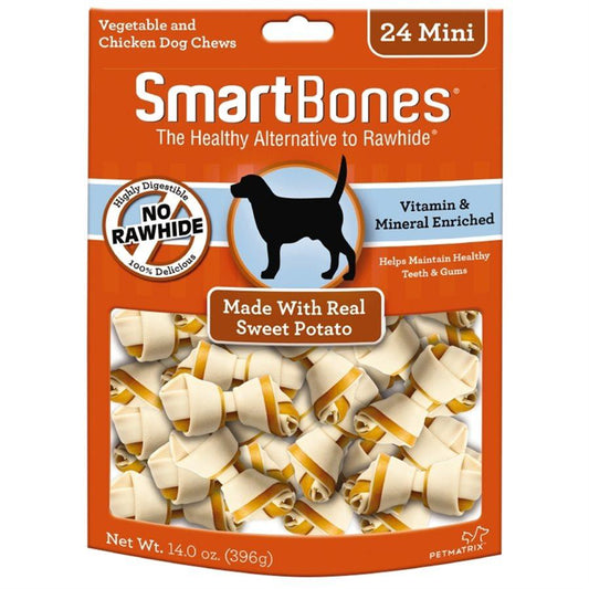 Spectrum Smart Bones Sweet Potato Mini 24 Pack Dog Food Spectrum Brands 