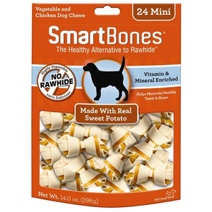 Spectrum Smart Bones Sweet Potato Mini 24 Pack Dog Food Spectrum Brands 