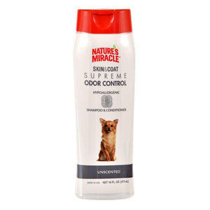 UPG Nature's Miracle Supreme Odor Control Hypoallergenic Shampoo 16oz Dog Supplies Spectrum Brands 