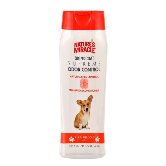 UPG Nature's Miracle Supreme Odor Control Shedding Shampoo 16oz Dog Supplies Spectrum Brands 