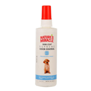 UPG Nature's Miracle Supreme Odor Control Spray Spring Waters 8oz Dog Supplies Spectrum Brands 