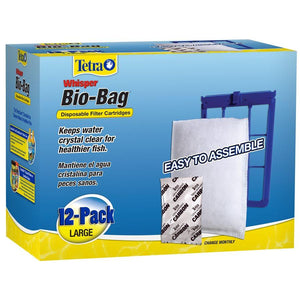 Tetra Whisper Bio-Bag Cartridge Large Unassembled 12-Pack Aquatic Spectrum Brands 