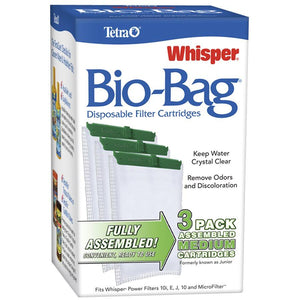 Tetra Whisper Bio-Bag Cartridge Medium 3-Pack Aquatic Spectrum Brands 