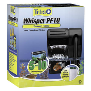 Tetra Whisper 10 Power Filter 5 - 10 Gallons Aquatic Spectrum Brands 
