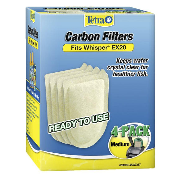 Tetra Whisper EX Carbon Filter Medium 4-Pack Aquatic Spectrum Brands 