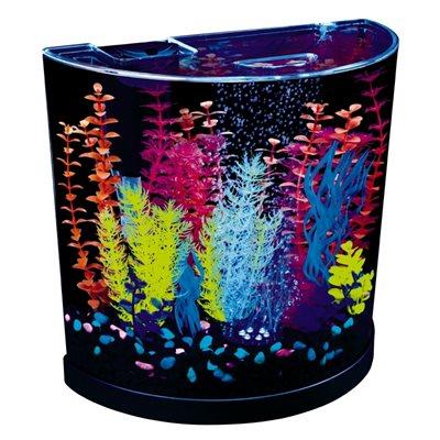 Spectrum GloFish Half Moon with Blue LED Bubbler 3 Gallons Aquatic Spectrum Brands 