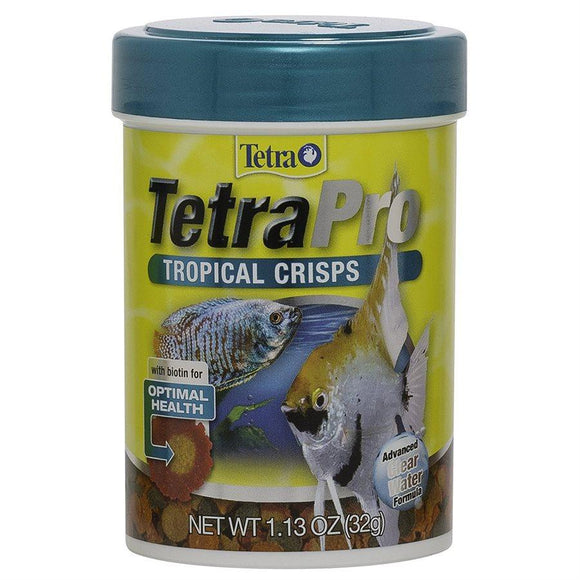 Spectrum Tetra PRO Fish Food Tropical Crisps 1.13oz Aquatic Spectrum Brands 