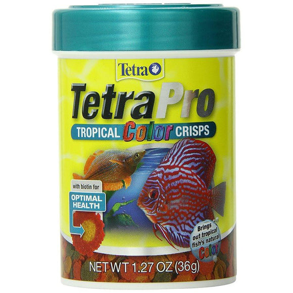 Spectrum Tetra PRO Fish Food Tropical Color Crisps 1.27oz Aquatic Spectrum Brands 