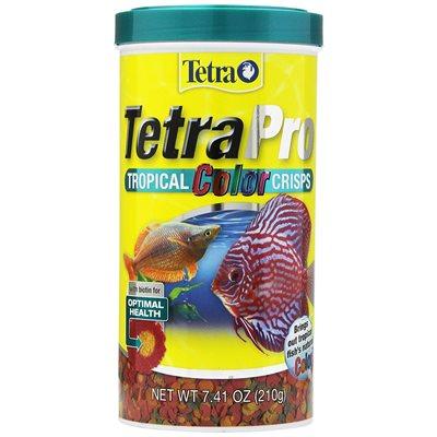 Spectrum Tetra PRO Fish Food Tropical Color Crisps 7.41oz Aquatic Spectrum Brands 