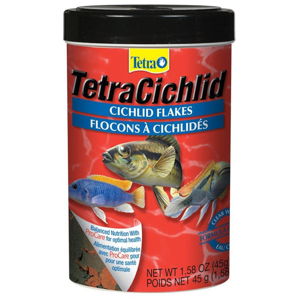 Tetra Cichlid Flakes (Bilingual) 1.58oz Aquatic Spectrum Brands 