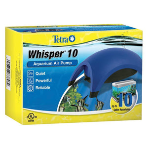 Tetra Whisper Air Pump 010 (UL) up to 10 Gallons Aquatic Spectrum Brands 