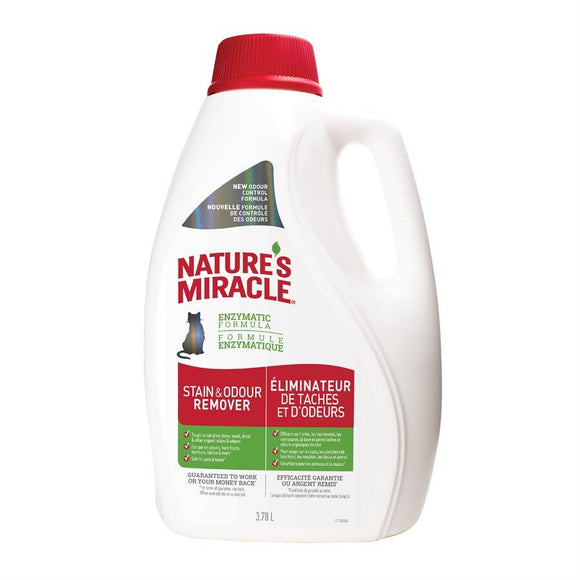 Spectrum Nature's Miracle Just for Cats Stain & Odor Remover 1 Gallon 128oz Cat Supplies Spectrum Brands 