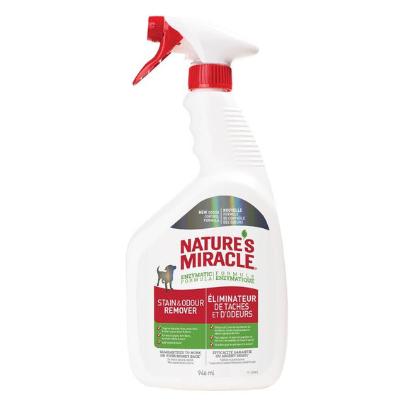 Spectrum Nature's Miracle Stain & Odor Remover Spray 32oz Dog Supplies Spectrum Brands 