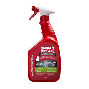 Spectrum Nature's Miracle Just for Cats Stain & Odor Remover Advanced Spray 32oz Cat Supplies Spectrum Brands 