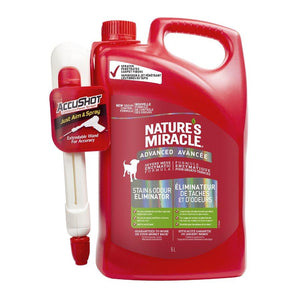 Spectrum Nature's Miracle Advanced Stain & Odor Remover Accushot 170oz Dog Supplies Spectrum Brands 